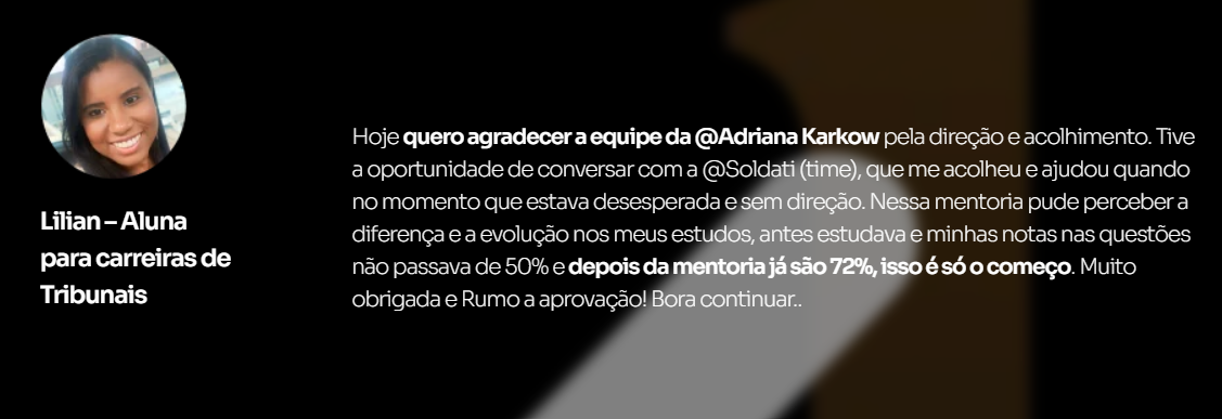 Mentoria da Adriana Karkow